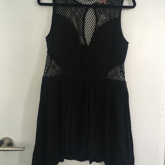 Nameless Black Mesh & Mini Dress - Picture 1 of 8